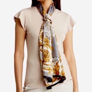 NEW La Fiorentina 100% Silk Paisley Scarf NWT